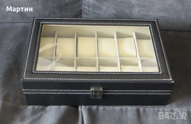 Кутия за часовници или бижута с 12 отделения, снимка 2 - Други - 51878753