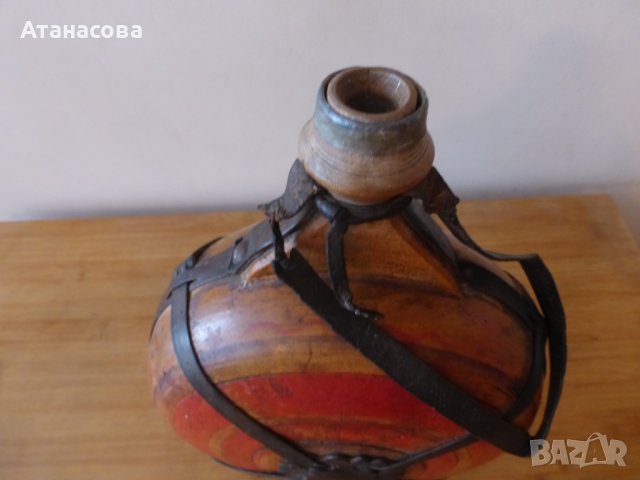 Бъклица стара дървена 1920 г, снимка 9 - Антикварни и старинни предмети - 44246853