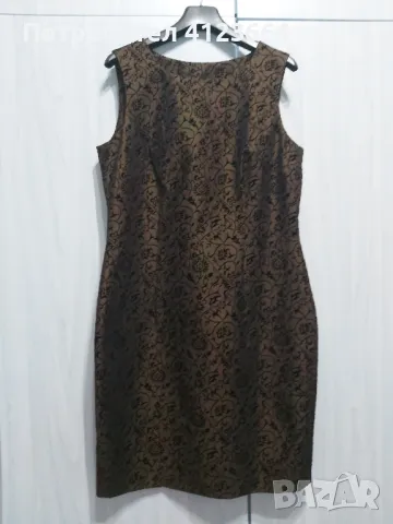 кафява официална рокля, снимка 3 - Рокли - 47332092