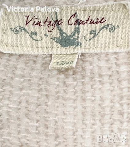 VINTAGE COUTURE пуловер в екрю нюанс, снимка 5 - Блузи с дълъг ръкав и пуловери - 51763021