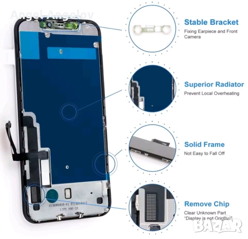 Нов дисплей за айфон 11 ,цена 50 лв., снимка 6 - Други - 51706023