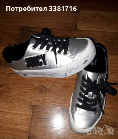 Невероятни Juicy Couture 37 номер, снимка 5 - Детски маратонки - 53578059