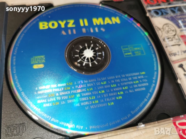 BOYZ II MAN CD 0403261118R6ET2HOL, снимка 5 - CD дискове - 53704191