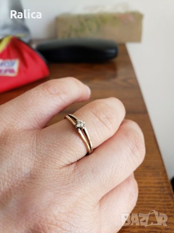 Sofia - Antwerpen пръстен с брилянт / диамант, снимка 9 - Пръстени - 40831575