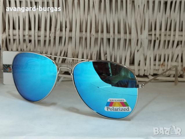 133 Унисекс слънчеви очила,авиаторска форма с поляризация avangard-burgas, снимка 1 - Слънчеви и диоптрични очила - 44512938