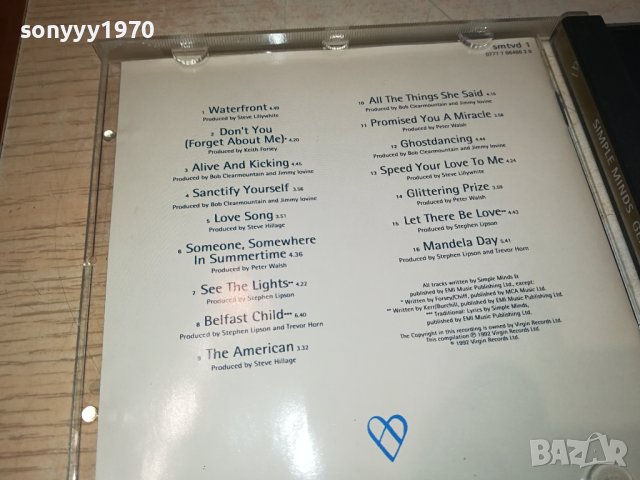 SIMPLE MINDS-GLITTERING PRIZE CD-ВНОС GERMANY 1302240934, снимка 7 - CD дискове - 44270487