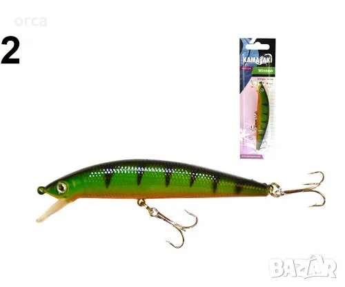Воблер Kamasaki MINNOW 9,5 см 10 г за бяла риба, щука и распер и улов, снимка 2 - Такъми - 55978465