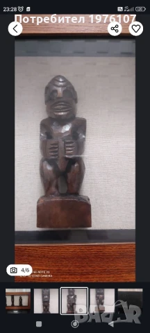 Дърворезба Тики богове на плодородието, снимка 5 - Декорация за дома - 51334281