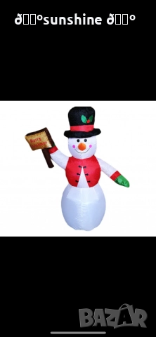 Снежен човек,надуваем,LED светлини,многоцветен, снимка 4 - Други - 52311761
