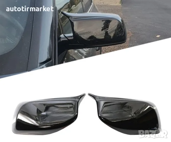 Капаци за огледала черен лак – BMW E60/E61 2003 – KOE60
