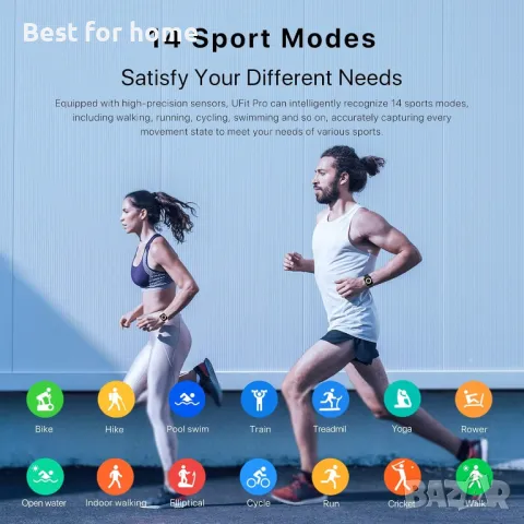 UMIDIGI UFit Pro(44 мм) Смарт часовник- фитнес тракер, снимка 4 - Смарт гривни - 48371865