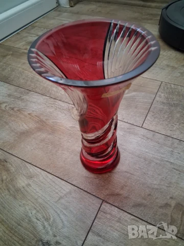 Ваза оловен кристал  Bleikristall 24% Germany , снимка 3 - Антикварни и старинни предмети - 51322798