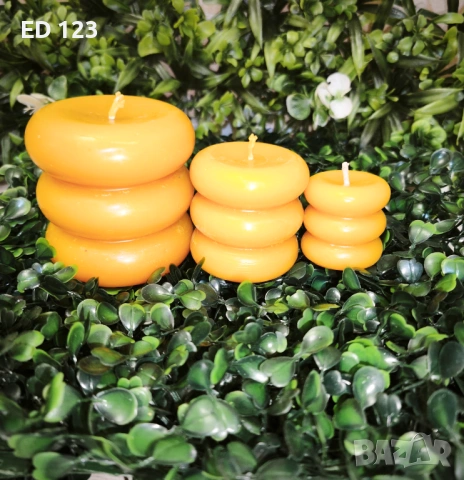 Свещи от 100% пчелен восък - ръчна изработка, снимка 5 - Други - 53202461