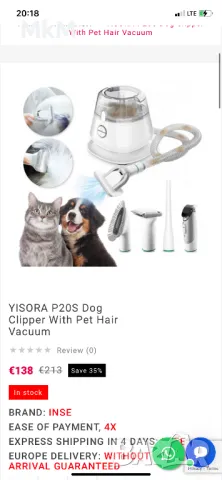 Високоскоростен 2800W и 3200W сешоар за домашни любимци - коте , куче , снимка 6 - За кучета - 50137994