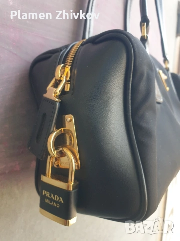 луксозна дамска чанта / черна /Прада Милано , снимка 2 - Чанти - 53681020