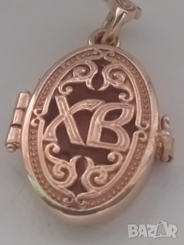 Православен ажурен руски златен  медальон за снимка с две лица, снимка 3 - Колиета, медальони, синджири - 52465046