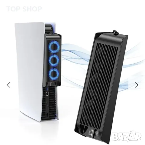 Охлаждащ вентилатор за PS5 с LED светлина, снимка 5 - Друга електроника - 48787763