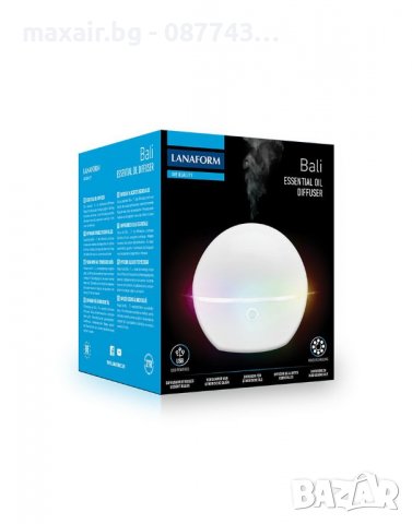 Арома дифузер с етерични масла Lanaform BALI * Гаранция 2 години, снимка 3 - Овлажнители и пречистватели за въздух - 38729103