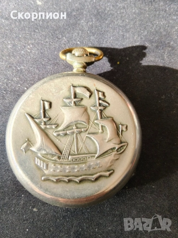 Джобен часовник - Молния - СССР - КОРАБ - Промоция, снимка 10 - Джобни - 50040781