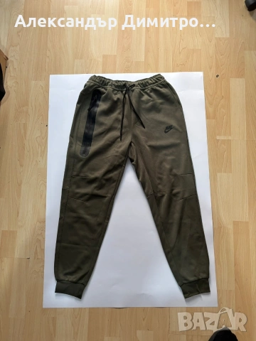 Nike Tech Fleece зелен, снимка 3 - Спортни дрехи, екипи - 53658248