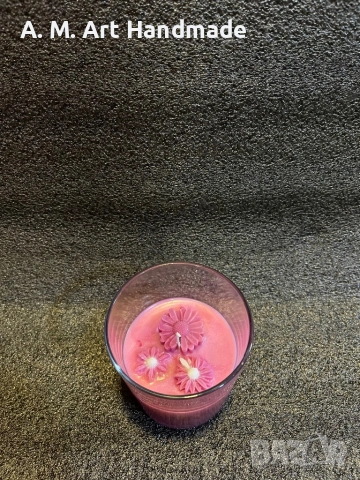 Свещ с аромат на Магнолия , снимка 8 - Декорация за дома - 53510228