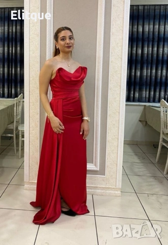 ⭐️Дълги сатенени рокли с цепка