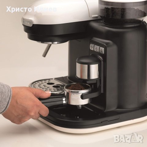 Кафемашина Ariete Espresso Moderna с кафемелачка и ръкохватка еспресо кафе машина, снимка 5 - Кафемашини - 42742460