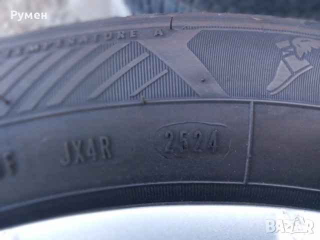 Продавам железни джанти с летни гуми., снимка 2 - Гуми и джанти - 53639038