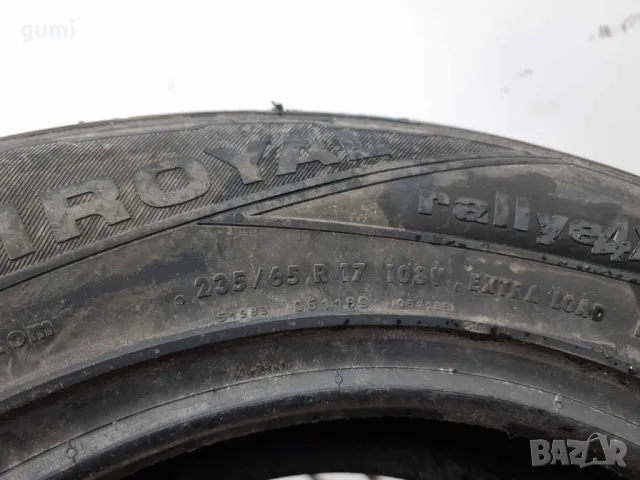 1бр лятна гума 235/65/17 UNIROYAL L01522 , снимка 2 - Гуми и джанти - 47310299