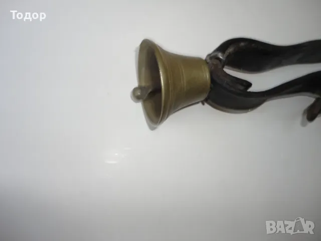 Бронзова камбана звънец  чан ремък катарама с оглавник , снимка 10 - Антикварни и старинни предмети - 49633567