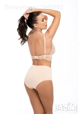 Бикини с висока талия в бежов цвят BBL174, снимка 2 - Бельо - 48313556