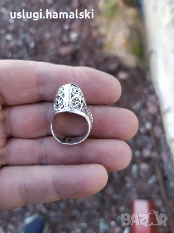 Много стар сребърен пръстен