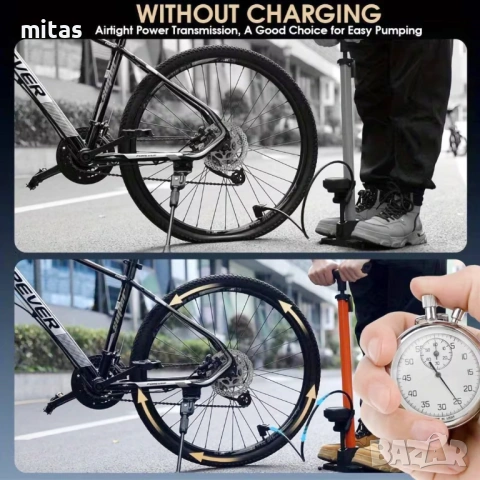 Ръчна помпа с манометър MARTAR, Стоманена, Сгъваема, 11 Bar / 160 PSI, снимка 12 - Аксесоари за велосипеди - 53177288