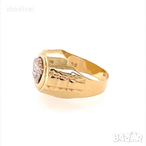 Златен детски пръстен 4,19гр. размер:48 14кр. проба:585 модел:17249-1, снимка 2 - Пръстени - 41024164
