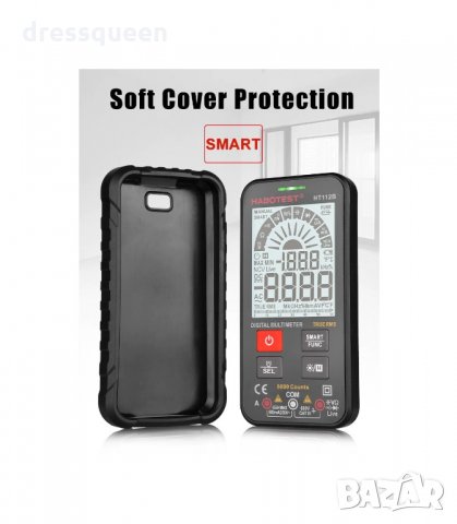  HT112B Цифров мултицет с голям екран, снимка 9 - Други инструменти - 34251091