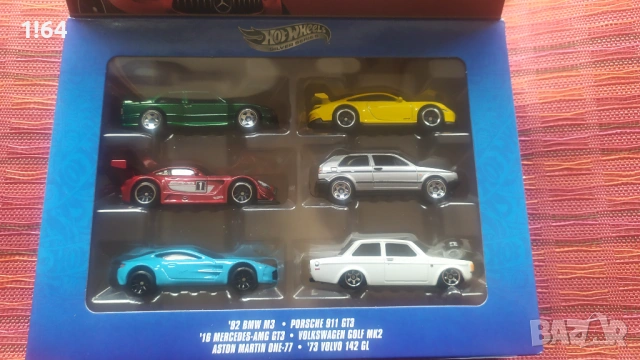 Hot Wheels Silver Series 6 Pack Volkswagen/Porsche/Aston Martin/BMW/Volvo/Mercedes , снимка 2 - Колекции - 53397395