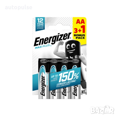 Батерии Energizer MAX PLUS AA 3+1 броя