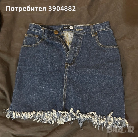 дънкова пола, снимка 2 - Поли - 53375797