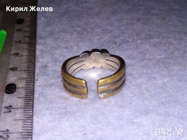 Стар АРТ НУВО ПОСРЕБРЕН БРОНЗОВ ПРЪСТЕН - ПАНДЕЛКА с ПЕЧАТ S925 РЕГУЛИРУЕМ РЕТРО МОДЕЛ 38511, снимка 16 - Антикварни и старинни предмети - 41451022