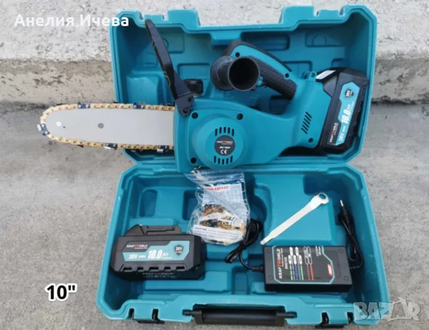 Акомулаторна резачка за дърва с маслен филтър , снимка 6 - Градинска техника - 50770366