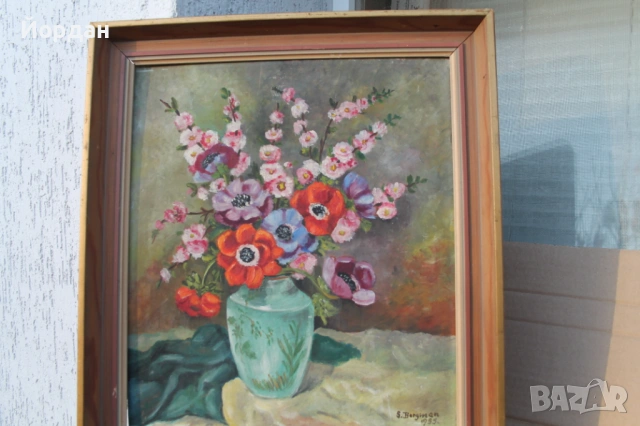 Европейска картина масло върху шперплат, снимка 8 - Картини - 53113450