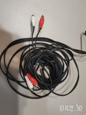 RCA to RCA аудио кабел male to male 10 meters., снимка 4 - Части и Платки - 36051483