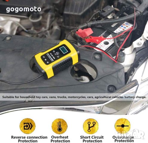Интелигентно зарядно за акумулатор 12V,6A,100Ah,БУС, ДЖИП, автомобил кола,лодка, снимка 3 - Аксесоари и консумативи - 41637717