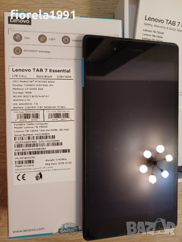 Таблет Lenovo Tab 7 Essential 2GB/16GB, снимка 3 - Таблети - 44687294