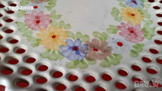 Красива керамична фруктиера, рязан, гледжосана, снимка 6 - Прибори за хранене, готвене и сервиране - 51258121