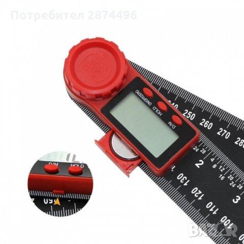 3104 Цифров електронен ъгломер с дисплей, снимка 4 - Измервателни инструменти - 35831981