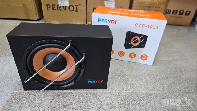 Активна бас каса Pervoi CTC-1031 за автомобил – 10 инча, 4800W / 100W реална мощност 