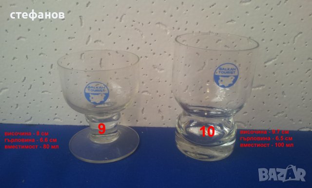Оригинални чаши на Балкан турист 10 бр-различни за колекция, снимка 7 - Колекции - 40710392