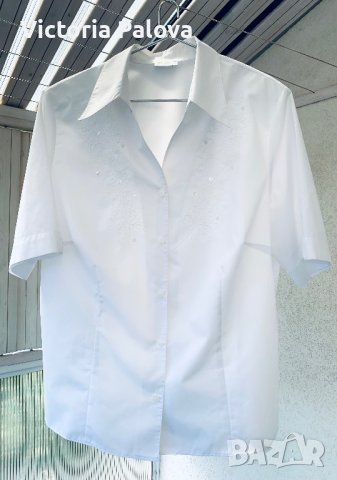 Красива бяла риза/блуза ERFO Германия, снимка 12 - Ризи - 41517870