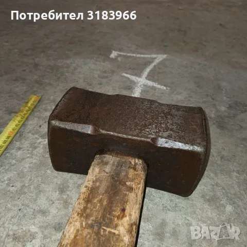 голям немски чук 10 килограма с дръжка 1 метър